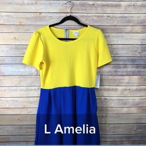 Large LuLaRoe Amelia Dress New